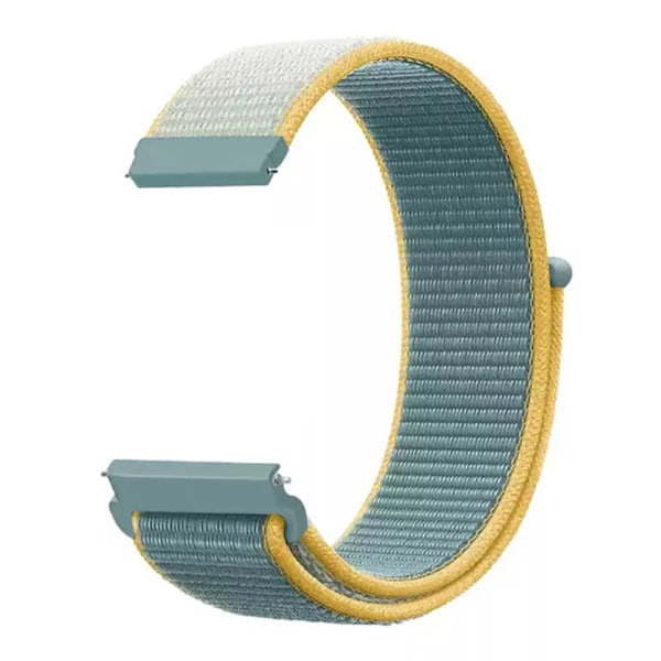 Amazfit GTR 47mm / Pace nylonvävt ersättningsarmband för klocka - Grön / Gul Grön