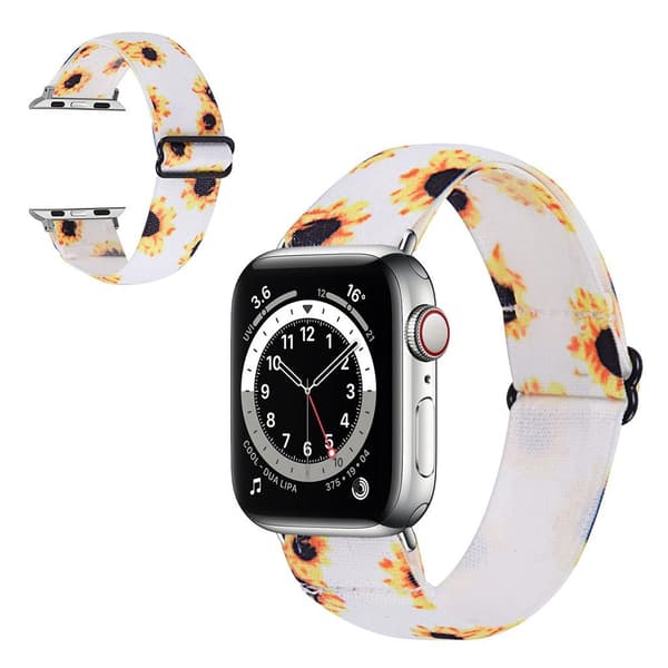 Apple Watch Series 6 / 5 40mm nylon pattern watch band - Sunflowers Gul