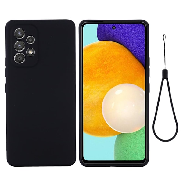 Matte Liquid Samsung Galaxy A33 5G silikone cover - Sort Black