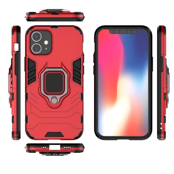 Ring Guard kuoret - iPhone 12 / 12 Pro - Punainen Red