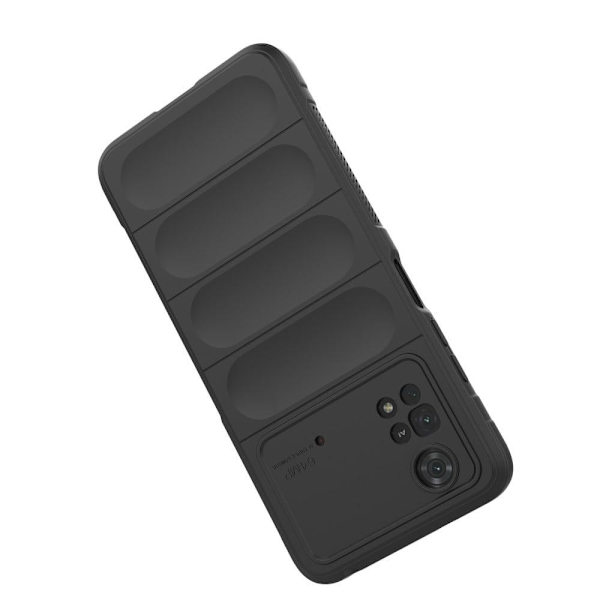 Mjukt greppformat Xiaomi Poco M4 Pro skal - Svart Svart