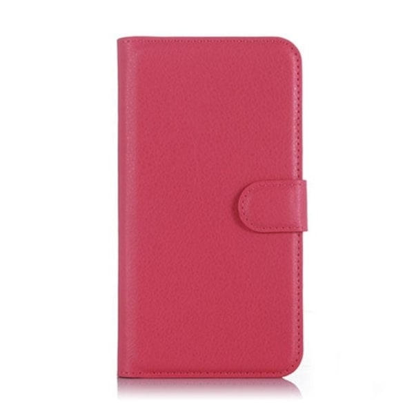 Kvist Microsoft Lumia 550 Läderfodral med Ställ - Varm Rosa Rosa