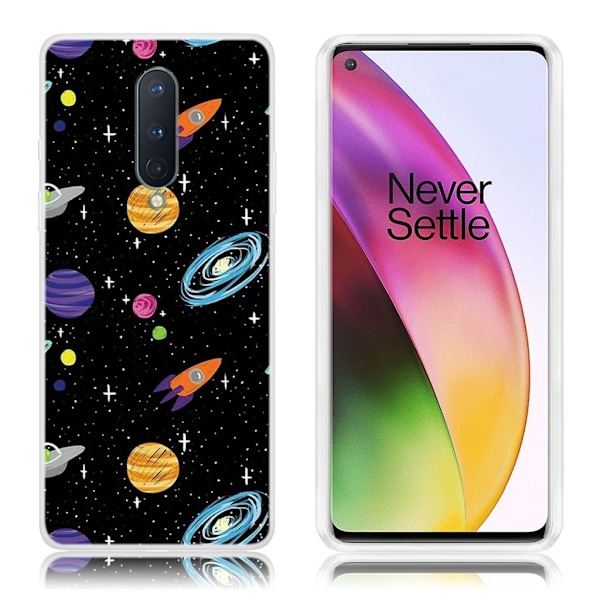 Deco OnePlus 8 deksel - Kosmisk rom Multicolor