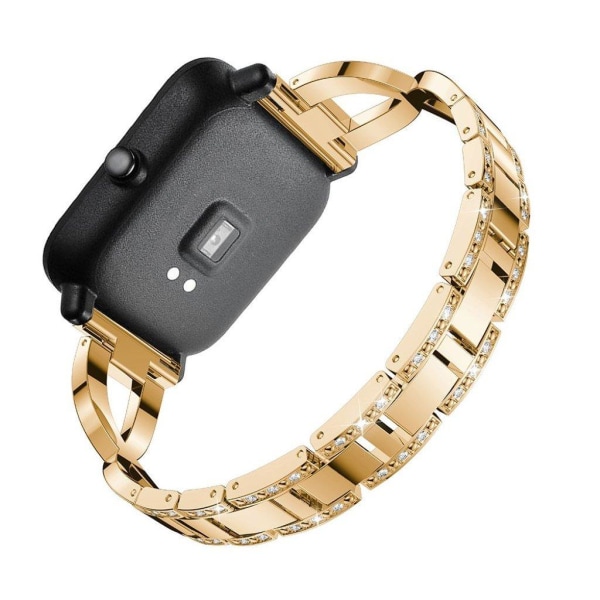 20mm Amazfit X-Formet Rhinsten Urrem - Guld Gold