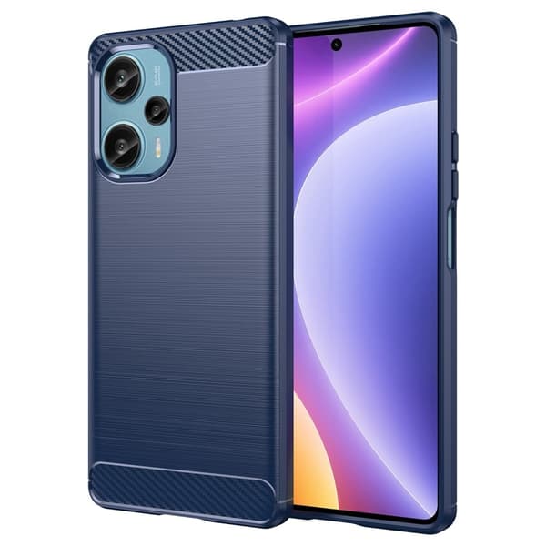 Carbon Flex Etui Xiaomi Poco F5 / Redmi Note 12 Turbo - Blå Blue