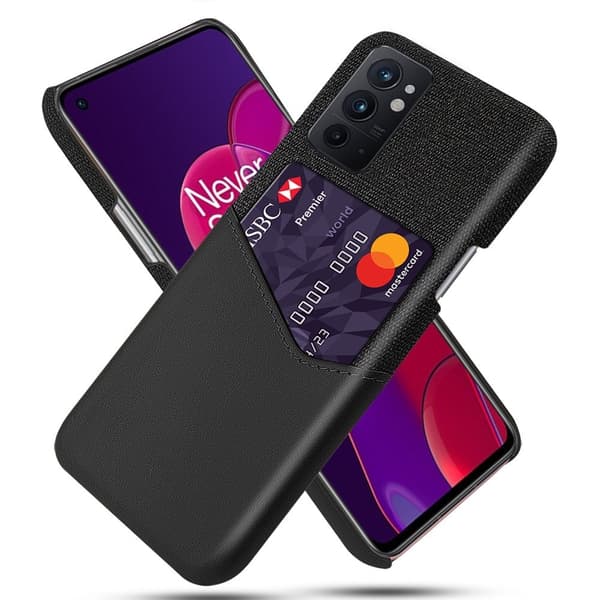 Bofink OnePlus 9RT 5G Kredittkort Deksel - Svart Black