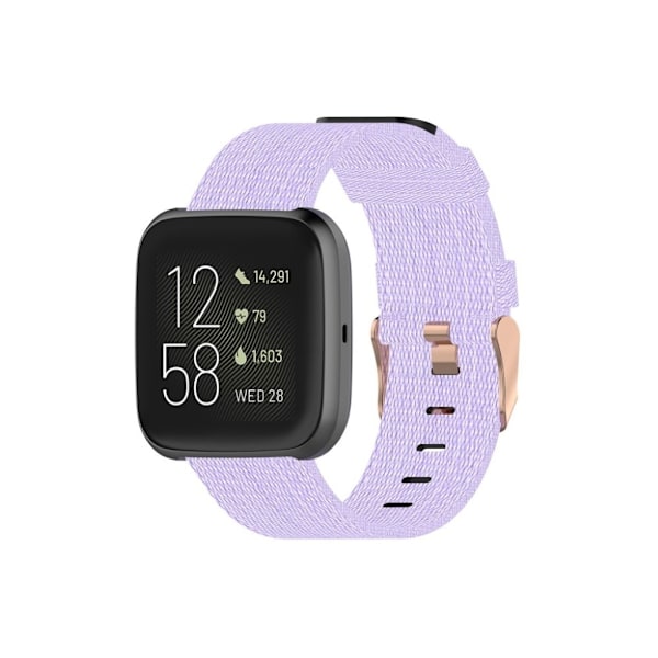Fitbit Versa / Versa 2 / Blaze klockarmband i nylon - Ljuslila Lila