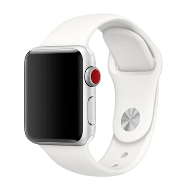 Apple Watch Series 4 44 mm klockarmband i silikon - Vit Vit