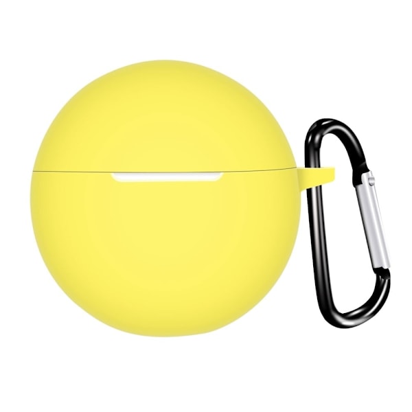 Oppo Enco Air2i beskyttelsesetui i silikone med spænde - Gul Yellow