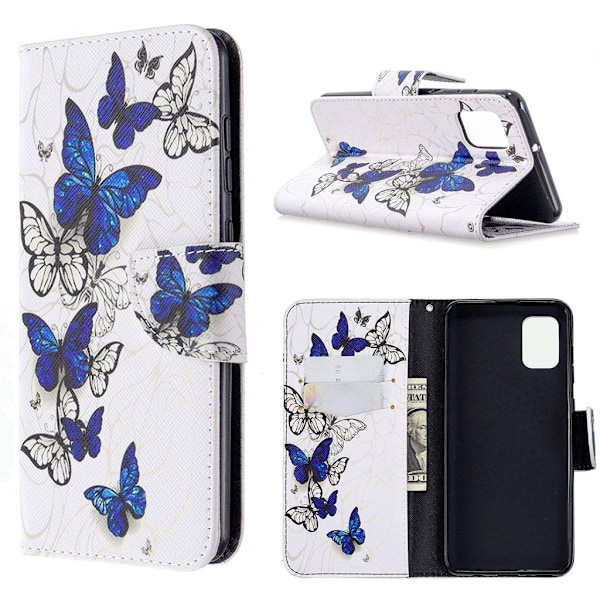 Wonderland Samsung Galaxy A31 kotelot - Siniset Perhoset Multicolor