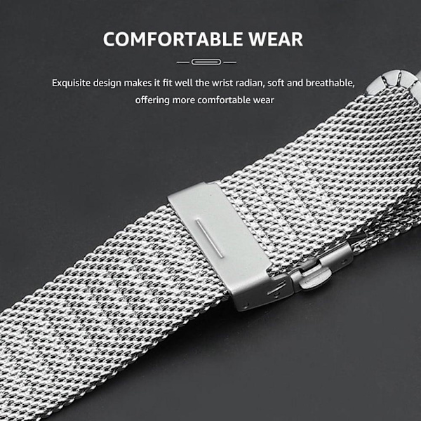 Black stainless 2024 steel watch strap