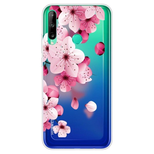 Deco Huawei P40 Lite E Cover - Blomst Pink