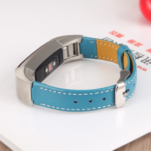 Fitbit Alta ekte skinn klokke band - Blå Blue