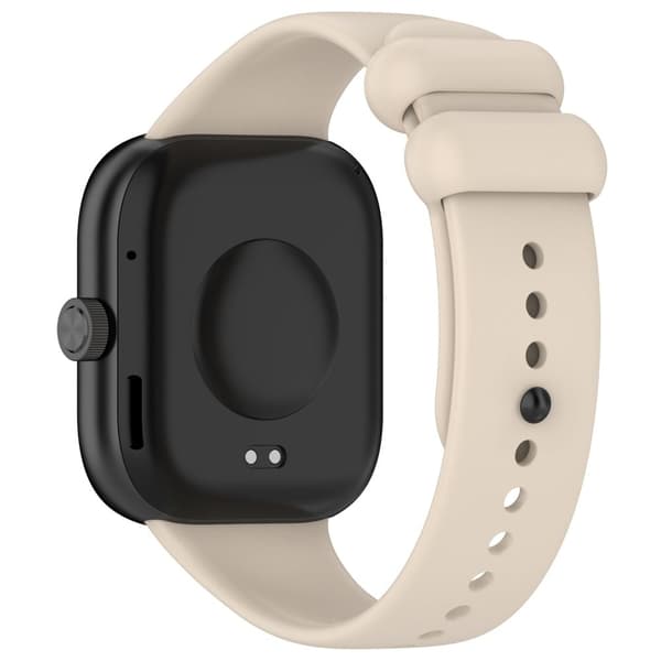 Xiaomi Redmi Watch 4 / Mi 8 Pro silikoneurrem med sort spænde - Stjernelys White