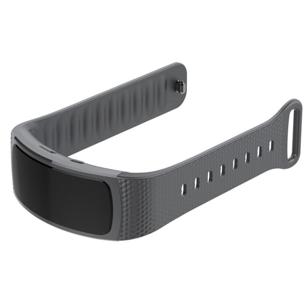 Samsung Gear Fit2 silikone-urrem - Grå Størrelse: L Silver grey
