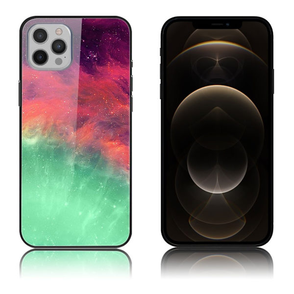 Fantasy iPhone 12 Pro Max Deksel - Color Nebula Green
