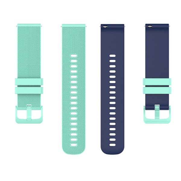 Huawei Watch GT Runner / Watch Buds / Watch 3 Pro klockarmband i silikon med dubbla färger - Teal Grön / Blå Grön
