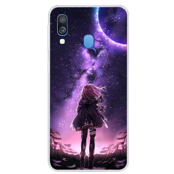 Deco Samsung Galaxy A40 skal - Stjärnklar Himmel multifärg
