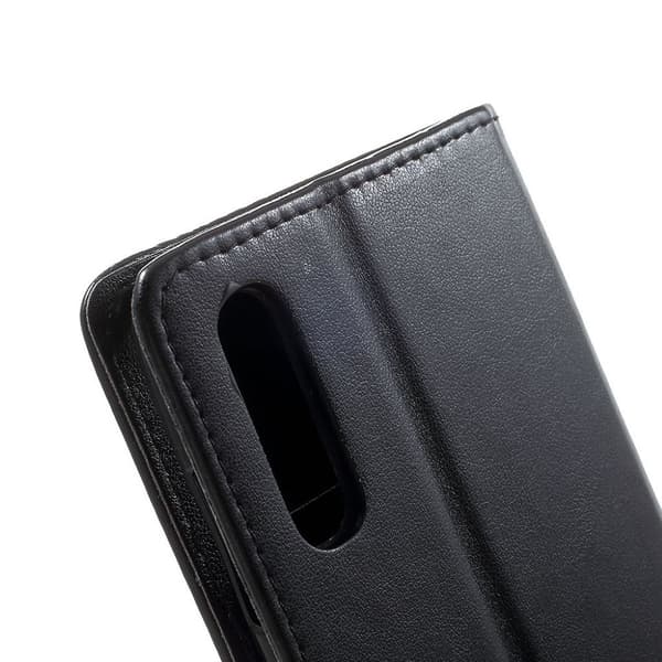 Butterfly Samsung Galaxy A70 nahkakotelo - Musta Black