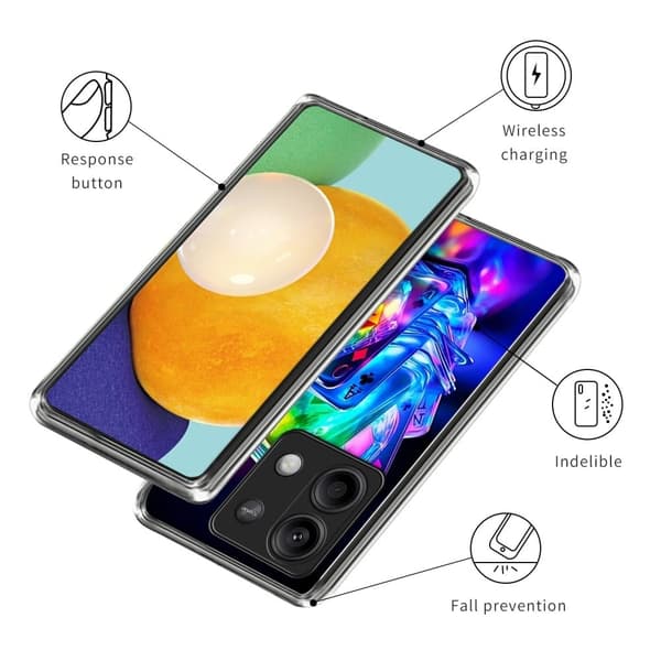 Vibe Xiaomi Redmi Note 13 4G skal - Färgglada Spelkort multifärg