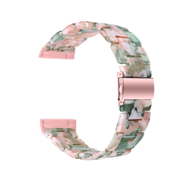 Fitbit Sense / Versa 3 hartsihelmikellon hihna - Pinkki / Pinkki Multicolor