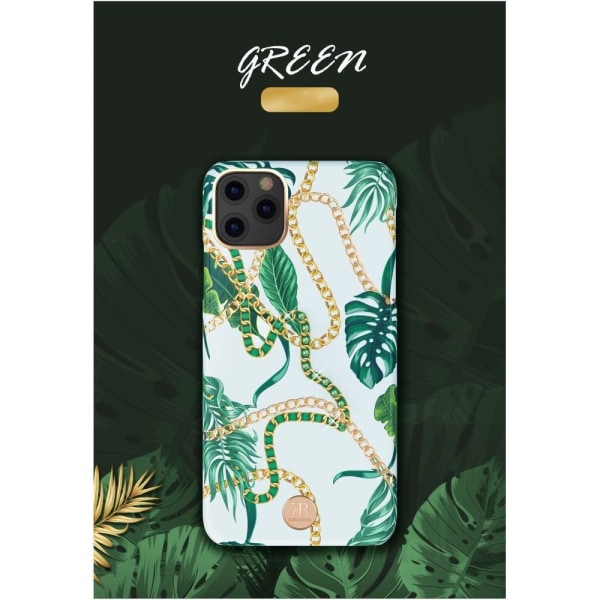 Kingxbar iPhone 11 Pro Max ylellinen Swarovski tapauksessa - Vihreä Green