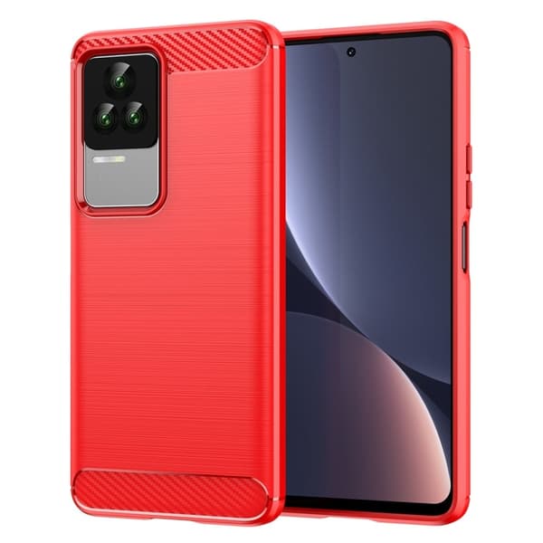 Carbon Flex Xiaomi Redmi K50 / Xiaomi Redmi K50 Pro deksel - Rød Red