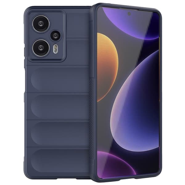 Mjukt greppformat Xiaomi Poco F5 Pro / Xiaomi Redmi Note 12 Turbo skal - Blå Blå