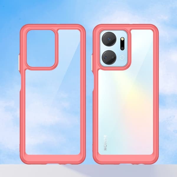 Honor X7a smart akryldeksel - Rød Red