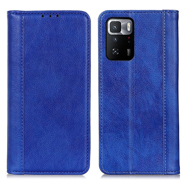 Aito nahkakotelo magneettisuljuksella Xiaomi Poco X3 GT - Sininen Blue