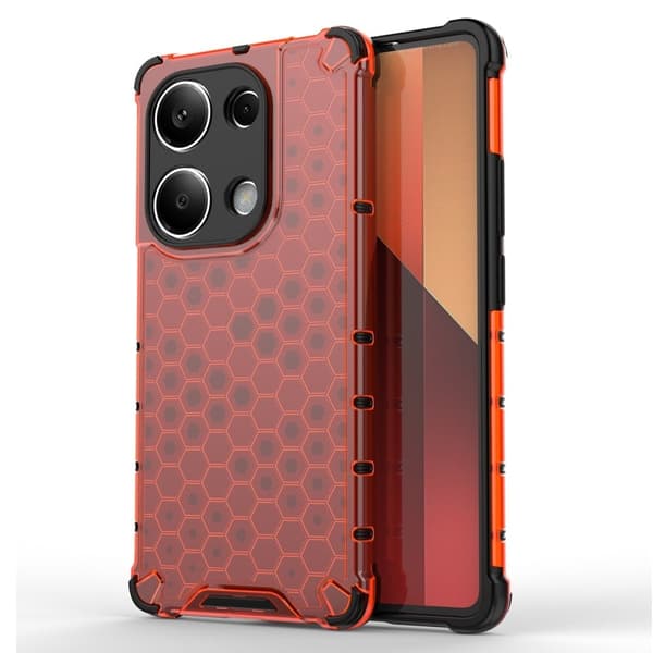 Bofink Honeycomb Xiaomi Redmi Note 13 Pro 4G / Xiaomi Poco M6 Pro deksel - Rød Red