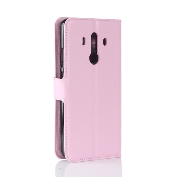 Huawei Mate 10 Pro Etui med indbygget pung - Lyserød Pink