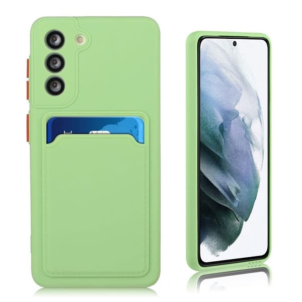 Deksel til kortholder for Samsung Galaxy S21 FE - Grønn Green