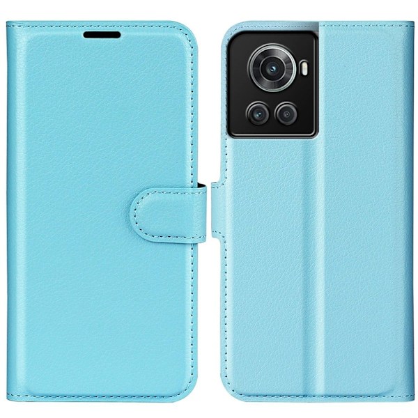 Klassisk OnePlus 10R / OnePlus Ace flip etui - Blå Blue