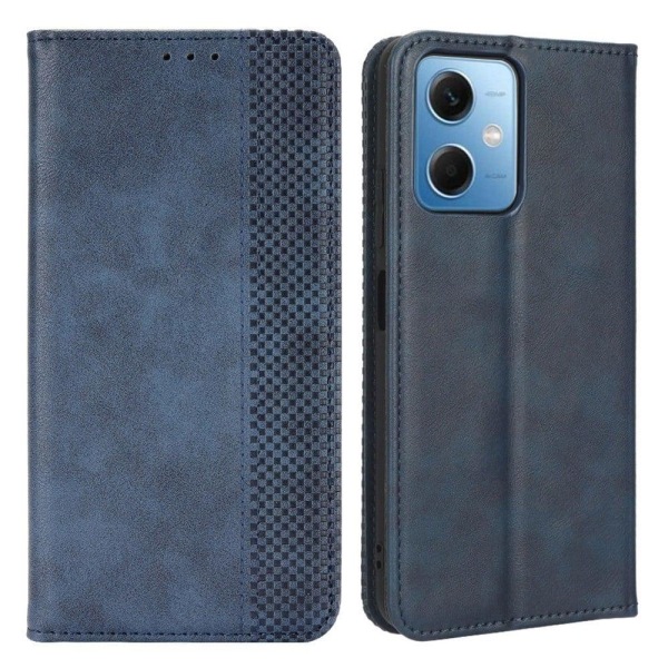 Bofink Vintage Xiaomi Redmi Note 12 Læder Etui - Blå Blue