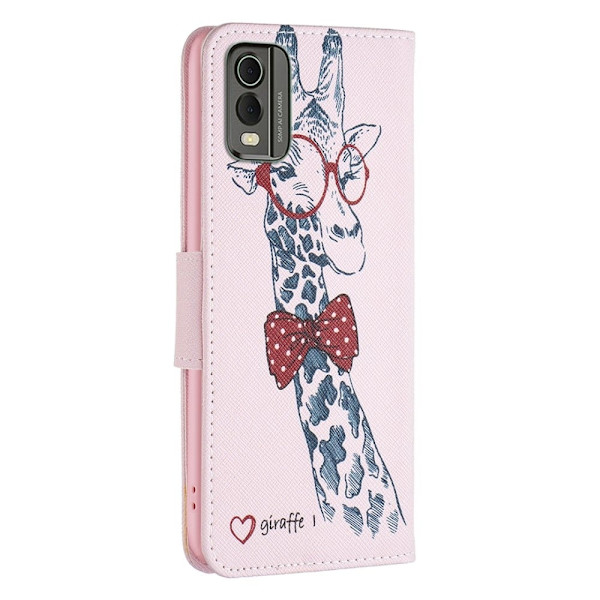 Wonderland Nokia C32 Flippetui - Sjiraff Pink