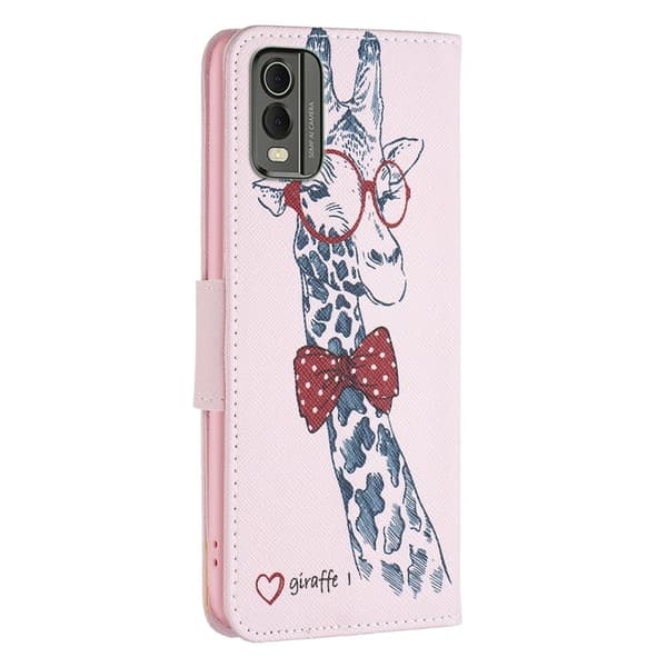 Wonderland Nokia C32 Läppäkotelo - Giraffe Pink