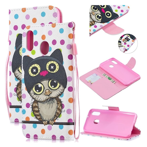 Wonderland Samsung Galaxy M20 fodral -Rosa Rosa
