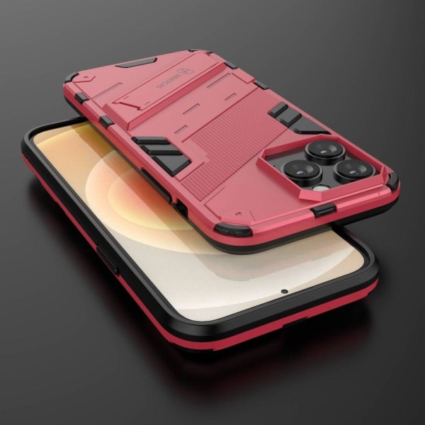 Shockproof Hybrid Suojakuori With A Modern Touch For iPhone 14 Pro - Rose Pink