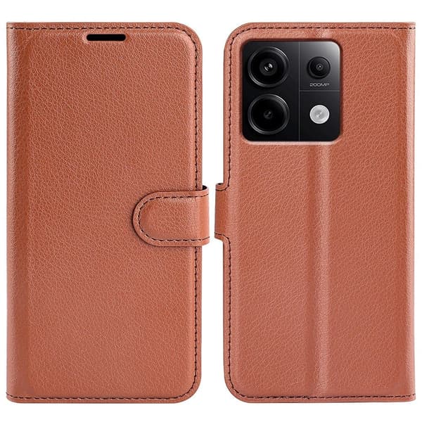 Classic Xiaomi Redmi Note 13 Pro 5G  Läppäkotelo - Ruskea Brown