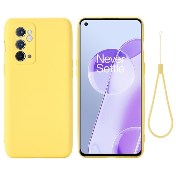Matte Liquid OnePlus 9RT 5G silikone cover - Gul Yellow