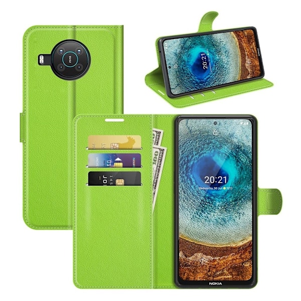 Classic Nokia X10 / X20 Flip Etui - Grøn Green