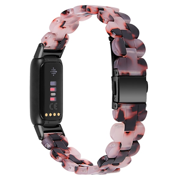 Fitbit Luxe klockarmband i resin - Brun / Ljusrosa Rosa