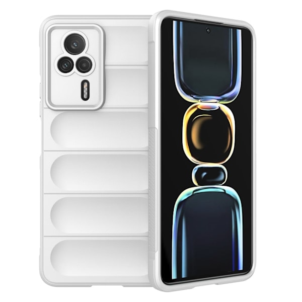 Mjukt greppformat Xiaomi Redmi K60E skal - Vit Vit