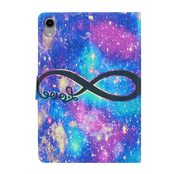 iPad 10.9 (2022) Pattern Printing Vegansk Læder stødsikkert Cover Foldable Stand Tablet Drop Resistant Case with Card Slots - Kærlighed Multicolor