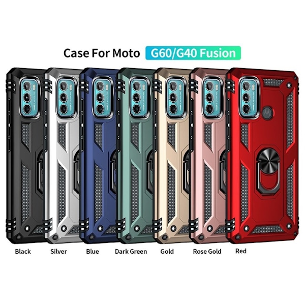 Bofink Combat Motorola Moto G40 Fusion / Motorola Moto G60 cover - Sort Black