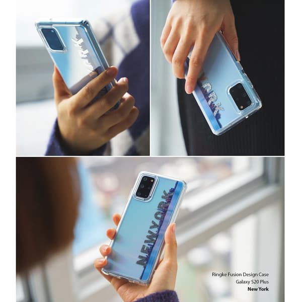 Ringke FUSION DESIGN - Samsung Galaxy S20 Plus - New York Transparent