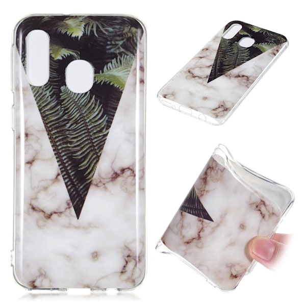Samsung Galaxy A40 marmormønstret cover - stil E Multicolor
