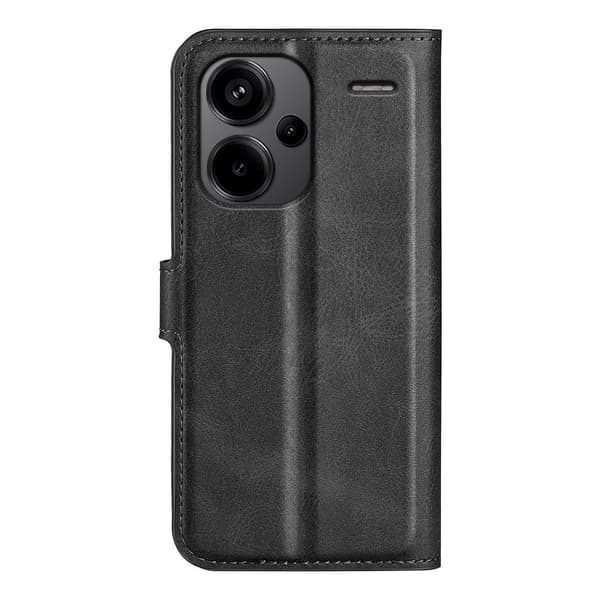 Lompakko Nahkakotelo For Xiaomi Redmi Note 13 Pro+ - Musta Red