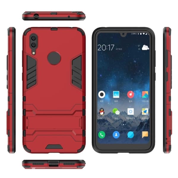 Huawei Y7 2019 hybrid suojakotelo  - Punainen Red